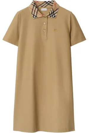 Burberry Robe-chemise à col polo
