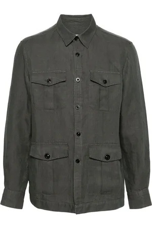 Boglioli Chemise en lin à manches longues