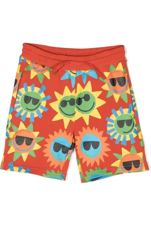 Stella McCartney Short en jean à imprimé Sunshine