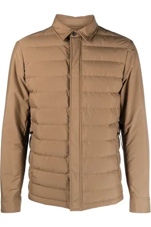 Ermenegildo Zegna Surchemise matelassée à fermeture zippée
