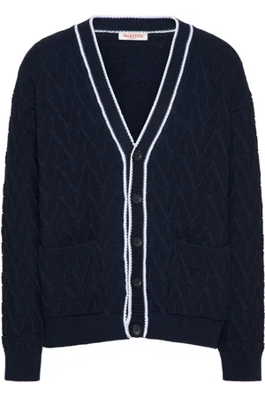 VALENTINO GARAVANI Cardigan Toile Iconographe en coton