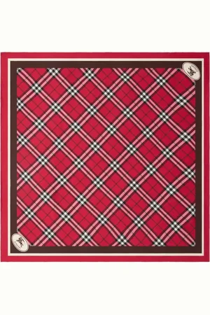 Burberry écharpe en soie à carreaux