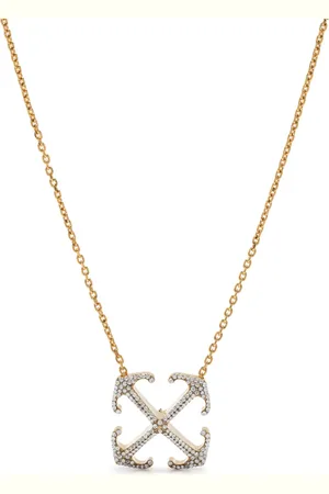 OFF-WHITE Collier à pendentif Arrow strassé