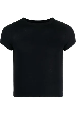 EXTREME CASHMERE T-shirt crop à manches courtes