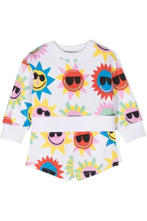 Stella McCartney Short à imprimé soleil