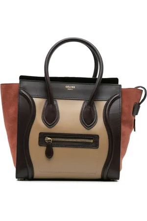 Céline Mini sac à main Luggage en cuir Tricolor (2012)