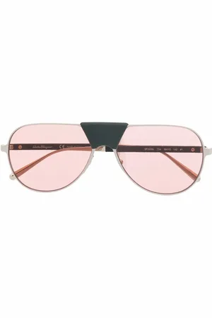 Salvatore Ferragamo Lunettes de soleil à monture pilote