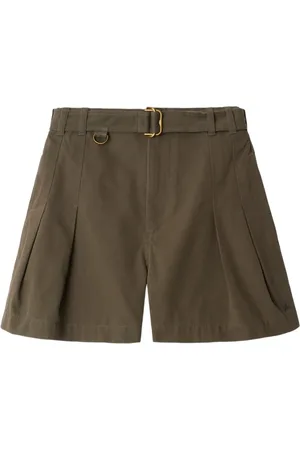 Burberry Short en gabardine à taille ceinturée