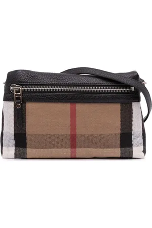 Burberry Petit sac à bandoulière Farley en toile House Check (2000-2017)