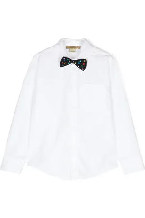 Stella McCartney Chemise en coton à détail de nœud
