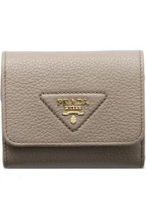 Prada Petit portefeuille à plaque logo