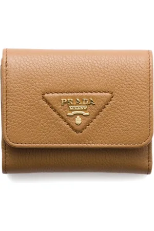 Prada Petit portefeuille à plaque logo