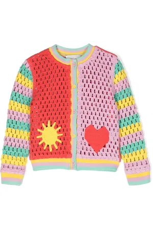 Stella McCartney Cardigan en crochet à design colour block