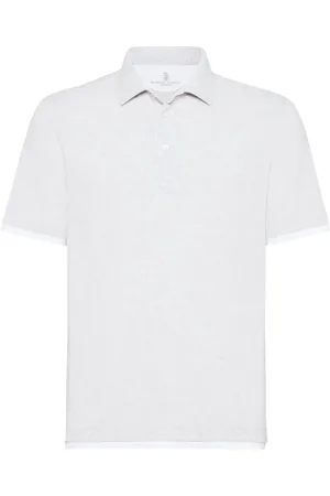 Brunello Cucinelli Polo à design superposé