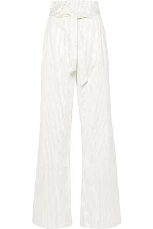 Max Mara Pantalon palazzo Xero à fines rayures