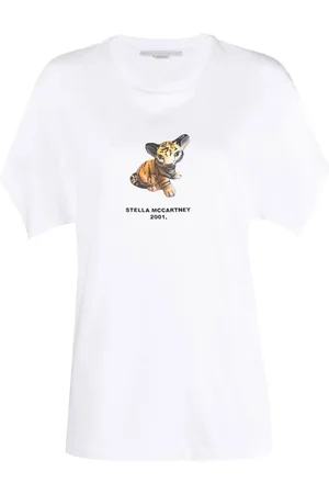 Stella McCartney T-shirt en coton à imprimé graphique