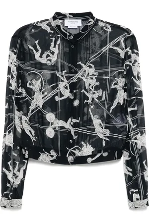 Thom Browne Blouse à design froncé