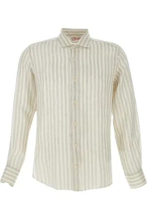 MC2 SAINT BARTH Chemise rayée en lin