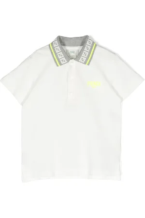 Fendi Polo en coton à col contrastant