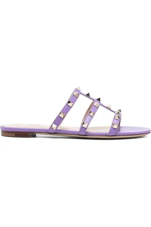 VALENTINO GARAVANI Sandales Rockstud à semelle plate