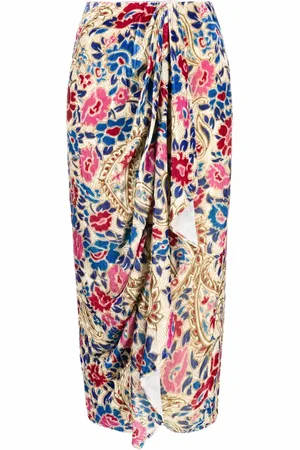 Isabel Marant Jupe Bree mi-longue à fleurs
