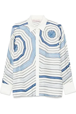 Sandro X Louise Bourgeois chemise imprimée en soie