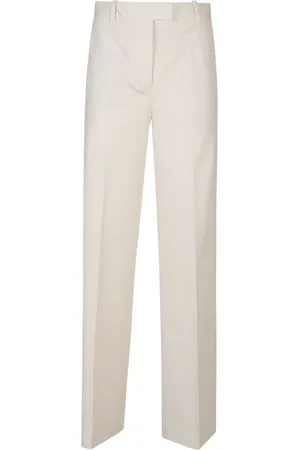 Circolo Pantalon en popeline à taille élastiquée