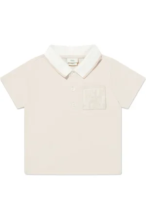 Fendi Polo à logo brodé
