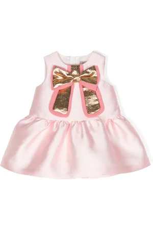 HUCKLEBONES LONDON Robe satiné à détail de nœud