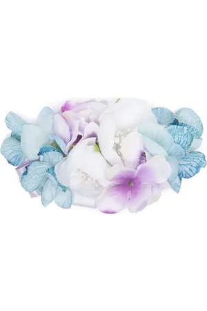 COLORICHIARI Barrette à fleurs appliquées