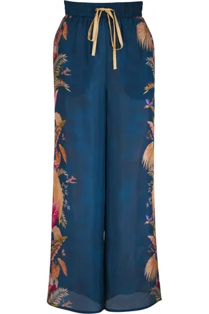ZIMMERMANN Pantalon ample à fleurs