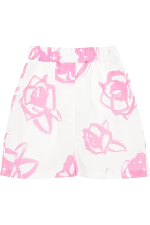 Msgm Short en coton à imprimé abstrait