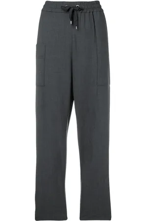 Brunello Cucinelli Pantalon à lien de resserrage
