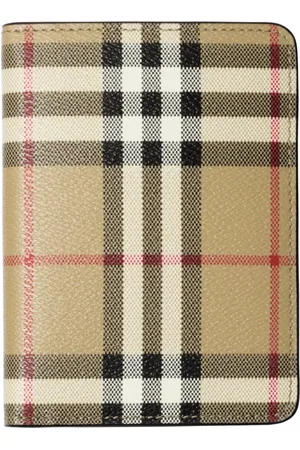 Burberry étui pour passeport à carreaux