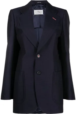 Maison Margiela Blazer en mohair à simple boutonnage