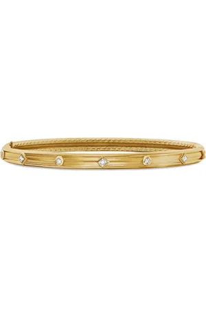 David Yurman Bracelet jonc en jaune 18ct pavé de diamants Modern Renaissance