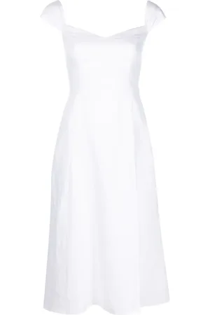 Reformation Robe mi-longue Bridgton en lin