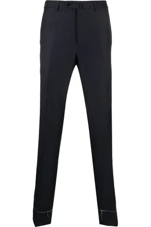 CARUSO Pantalon en laine à coupe skinny