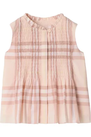 Burberry Haut en popeline à carreaux