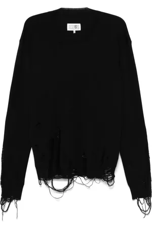 Maison Margiela Pull à effet usé