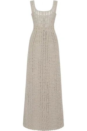ROSETTA GETTY Robe en crochet à coupe mi-longue