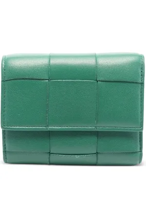 Bottega Veneta Portefeuille pliant en cuir Intrecciato (années 2000)