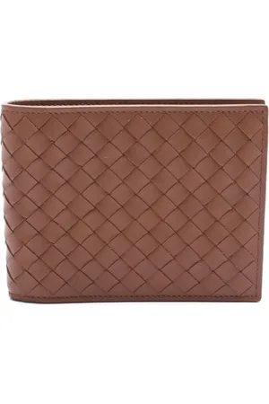 Bottega Veneta Portefeuille pliant en cuir Intrecciato (années 2000)