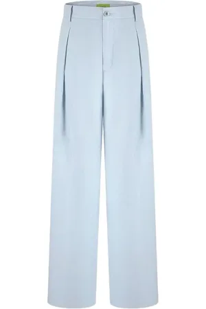 SHANGHAI TANG Pantalon en lin à coupe droite