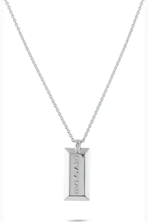 Bvlgari Collier Ingot Bar en or blanc 18ct