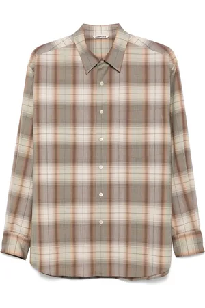Auralee Chemise à carreaux