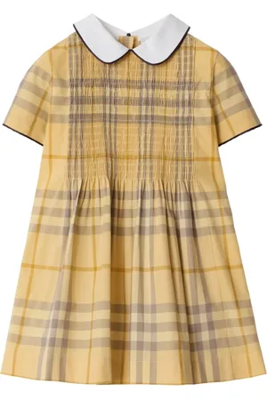 Burberry Robe en coton à carreaux