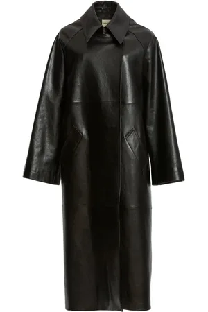 Khaite Manteau The Minnie en cuir