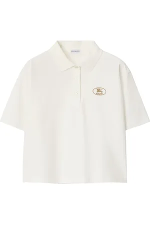 Burberry Polo à coupe crop