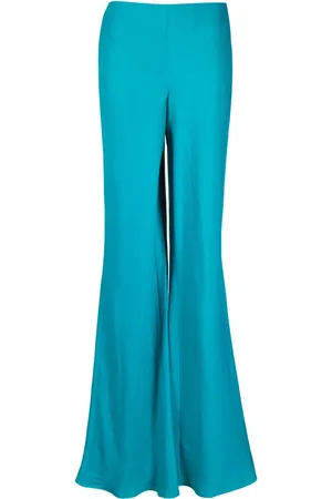 Alberta Ferretti Pantalon évasé à taille haute